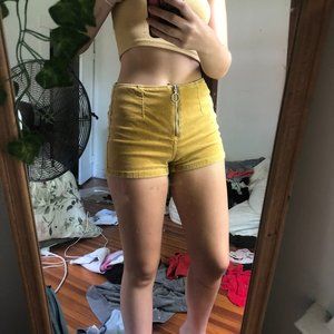 Pacsun Zipper front Corduroy Shorts